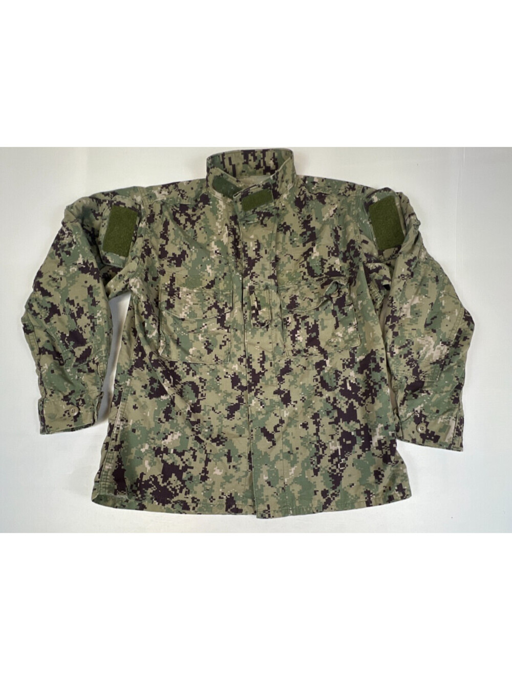 US Navy Men Medium Regular Type III NWU Blouse Camo Digital Combat Shirt Top